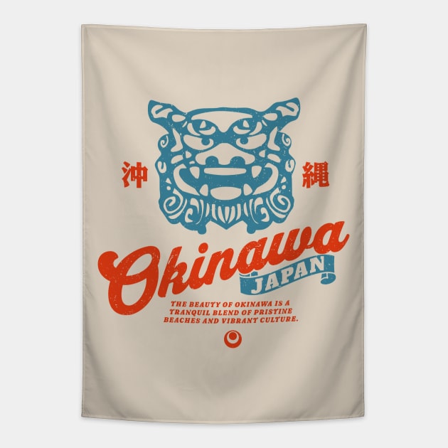 Okinawa, Japan City Tapestry by Issho Ni