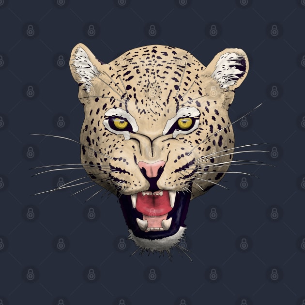 Snarling Leopard by Kristal Stittle