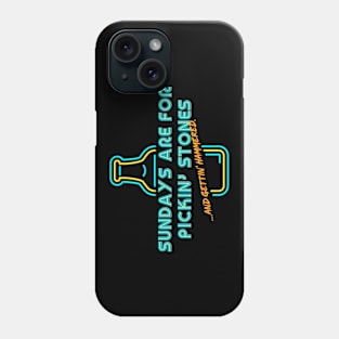 Letterkenny Sundays are for picking stones and getting hammered - multicolor Phone Case