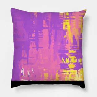 Sapphic Pride Rough Crisscross Paint Pillow