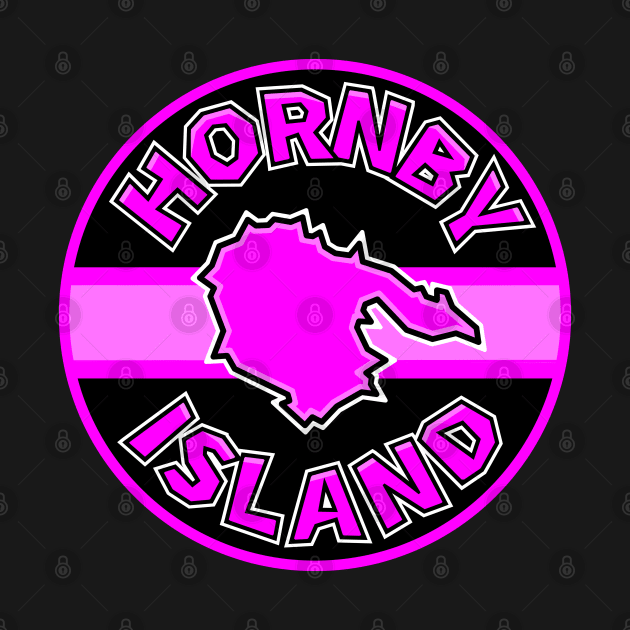 Hornby Island Classic Circle - Bright Pink Magenta Round - Hornby Island by City of Islands