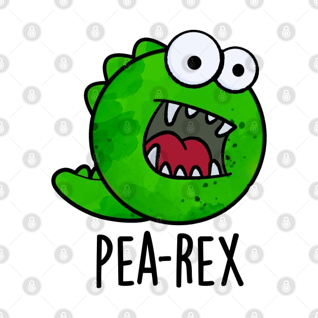 Pea Rex Funny Dinosaur Veggie TRex Pun by punnybone