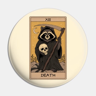 Death - Raccoons Tarot Pin