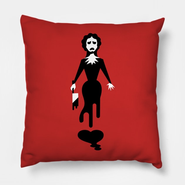 Femmes of Fright - Lucille! Pillow by evilgoods