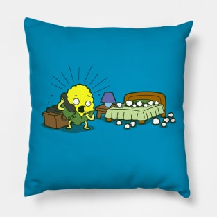 Spontaneous Corn Combustion Funny Cute Kawaii Pop Corn Conspiracy Theory Pillow