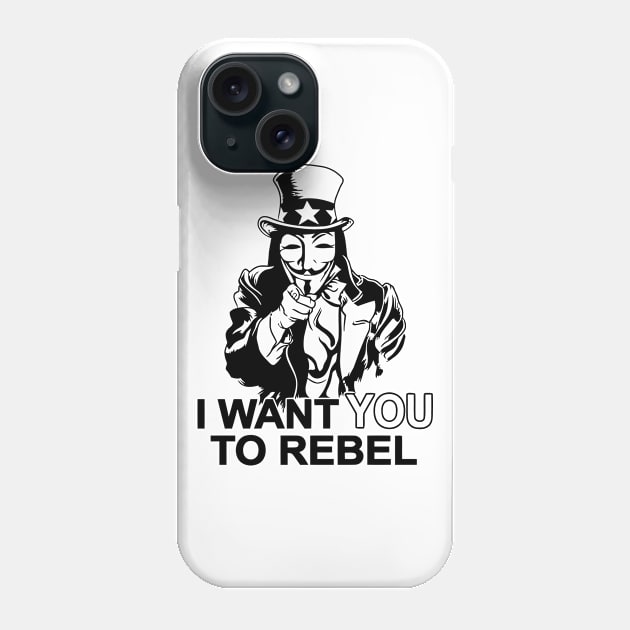 I Want You To Rebel Phone Case by silvianuri021