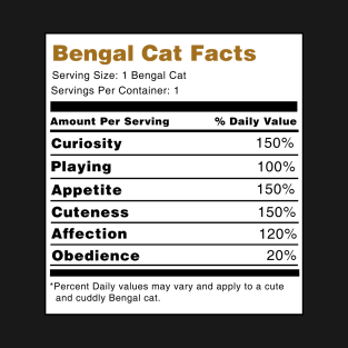 Bengal Cat Facts T-Shirt