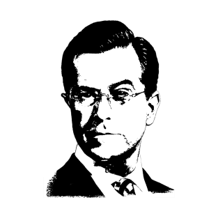 Stephen Colbert Portrait Pop Art T-Shirt