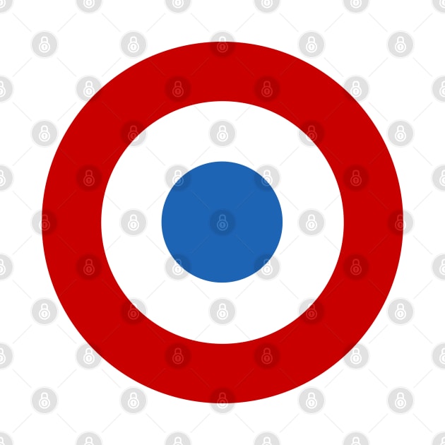 French Air Force Roundel by Lyvershop