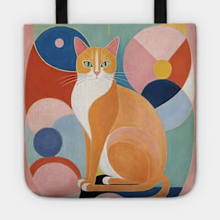 Feline Fantasia: A Tribute to Hilma af Klint Tote