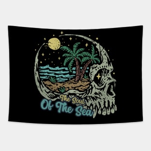 Soul Sea With Skull Tapestry