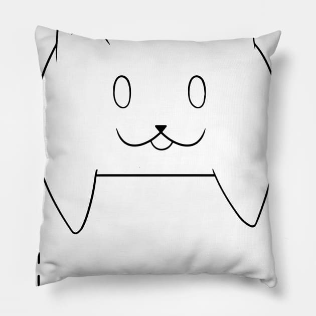 The cat in the pocket. Pillow by LeoShuichi