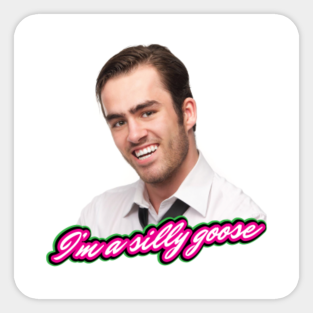 Silly Goose Glasses Meme Silly Goose Stickers Teepublic silly goose stickers teepublic