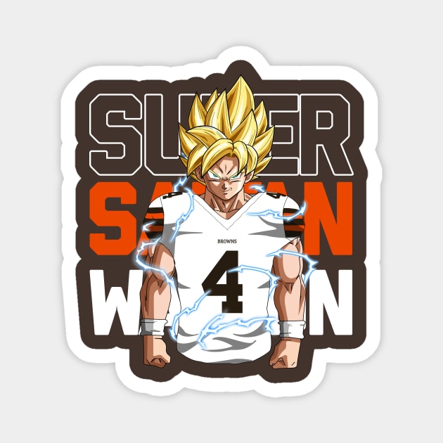 Super Saiyan Deshaun Watson Magnet by mbloomstine