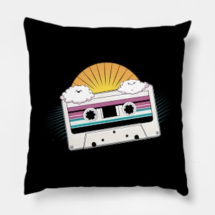 Retro music cassette Pillow