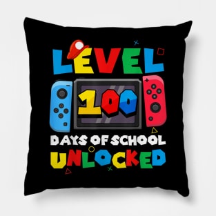 Level Upgrading to 100 days of school funny gift Pillow