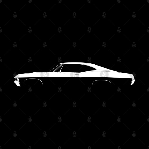 Chevrolet Impala SS (1967) Silhouette by Car-Silhouettes