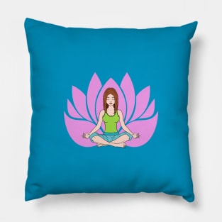 Yoga girl Pillow