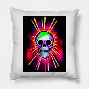 #SkullLove Neon Skull 001 Pillow