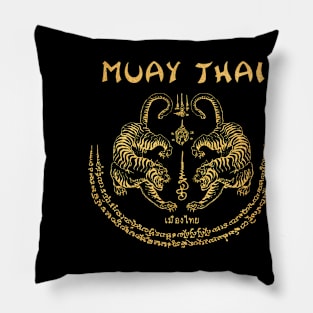 Muay Thai Tiger Sak Yant Tattoo Kickboxing Thailand Pillow