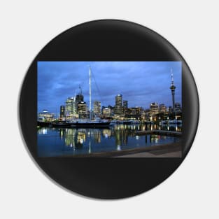 Auckland at night Pin