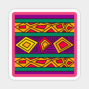 Ethnic background folk african pattern Magnet