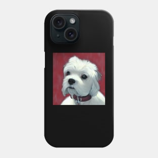 Cute Crusty White Dog Puppy Phone Case