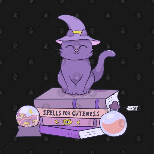 Halloween purple kitty by Dr.Bear