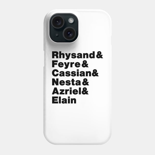 ACOTAR Brothers and Sisters Line Up Phone Case by baranskini