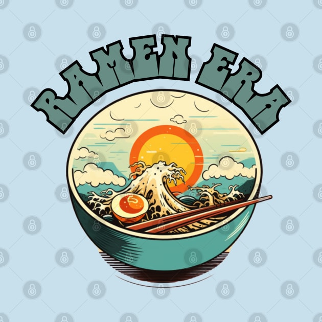 RAMEN ERA, japanese food, the great wave off kanagawa, gifts present by Pattyld