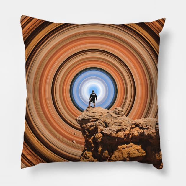 Radial Canyon Pillow by circlestances