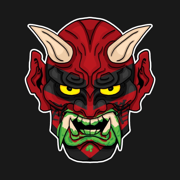 The Great Muta - Red Oni by Mark Out Market