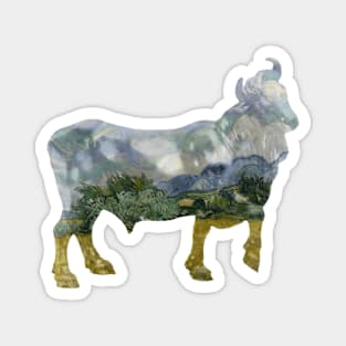 Landscape Bull Magnet