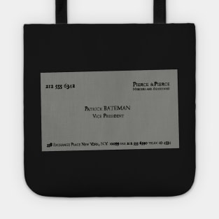 Patrick Bateman business card version 1 Tote