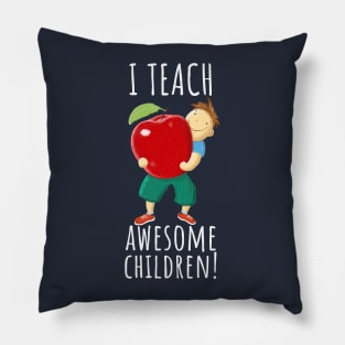 Apple For Teacher Of Awesome Children Pillow