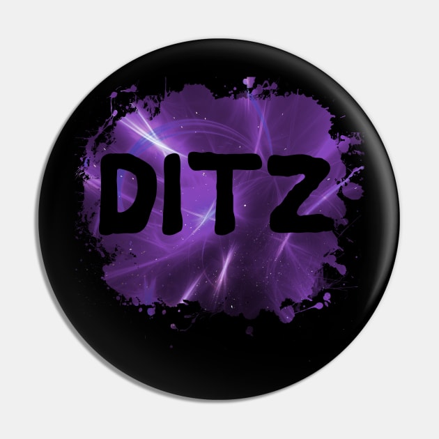 Ditz Funny 80's Design Pin by solsateez