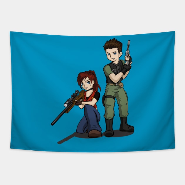 RE: Code Veronica Chris and Claire Redfield Tapestry by LittleBearArt