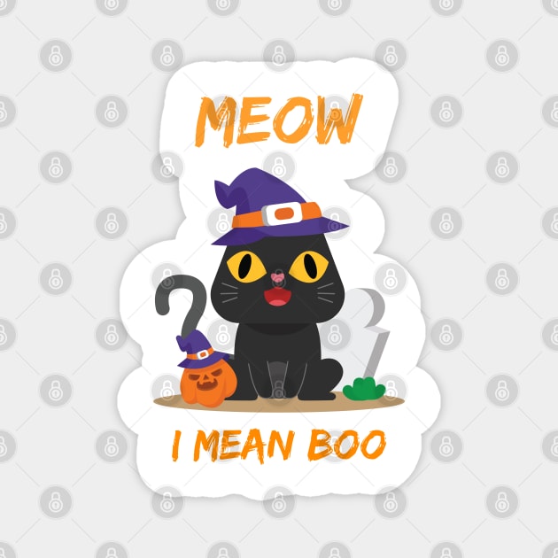 meow i mean boo Magnet by smkworld