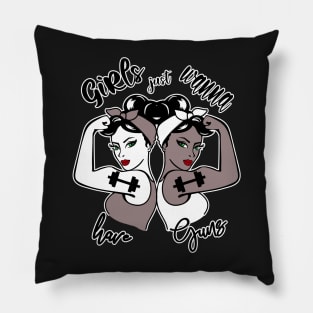 Girls just wanna have Guns, Gym Fitness Pillow