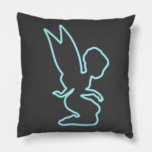 80's Gift 80s Retro Neon Sign Fairy Pillow