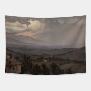 Umbrian Landscape, Italy by Elihu Vedder Tapestry