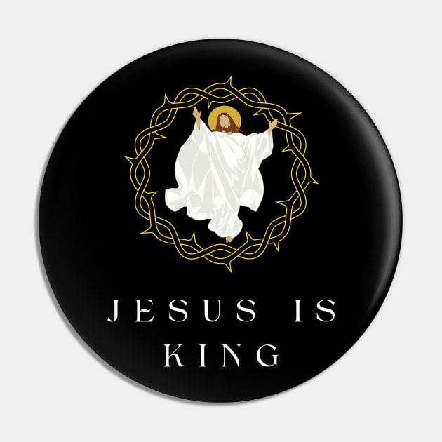 jesus is king Pin by vaporgraphic