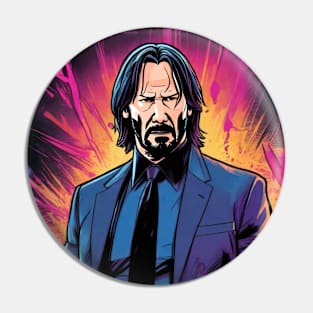 John Wick Comic book style_006 Pin