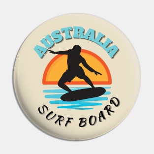 Australia surf board Pin