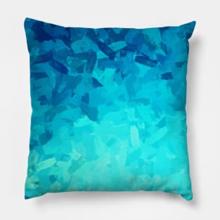 Deep Blue Illumination Abstract Painting Pillow