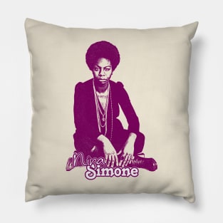 Nina Simone /\/ Original Retro Fan Art Design Pillow