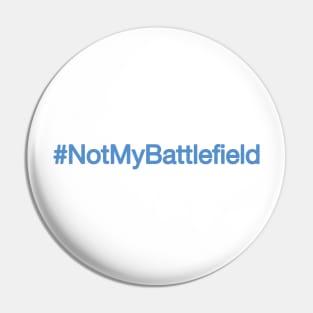 NotMyBattlefield Anti-Battlefield 5 Twitter Blue Pin