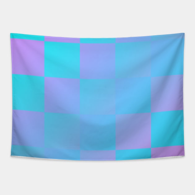 Vaporwave Aesthetic Checker Tapestry by melisssne