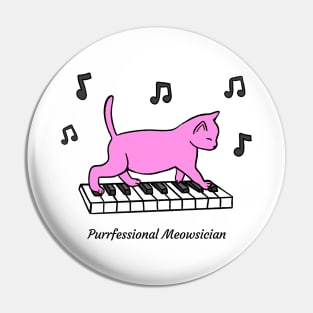 Purrfessional Meowsician Pin