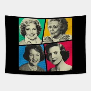 Betty White Comic Tapestry